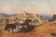 Ansicht von Villeneuve-Les-Avignon, Das Fort Saint-Andre camille corot